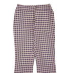 Patterned Womens Trousers Purple Regular Bootcut W30 L30