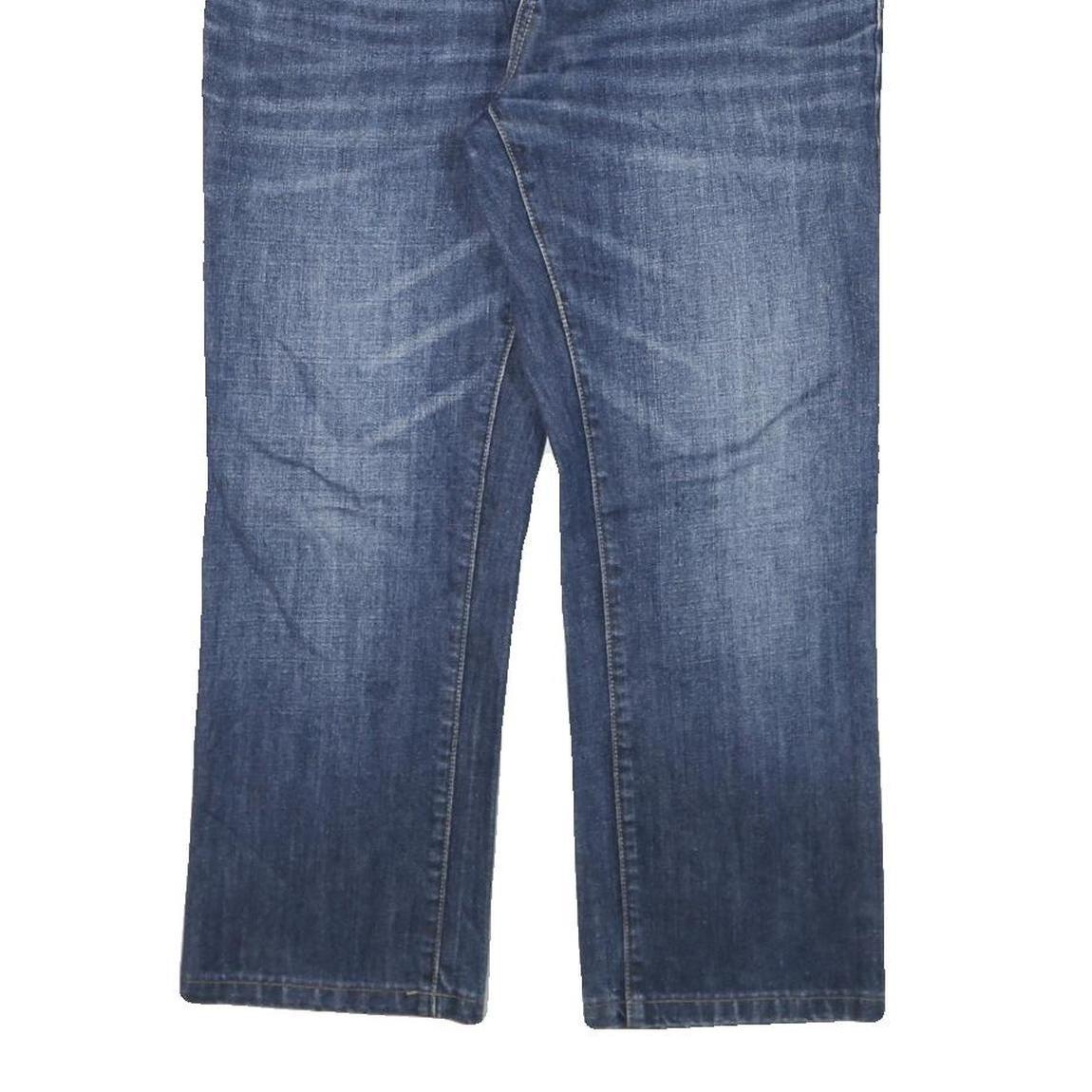 GUESS Mens Blue Regular Straight Denim Medium W31 L25 Zip Cotton Blend Jeans