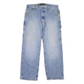NAUTICA Mens Loose Blue Denim Jeans W37 L30 Button Closure Casual Workwear