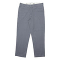 DICKIES Mens Classic Grey Polyester Blend Trousers W40 L31 Zip Closure Regular