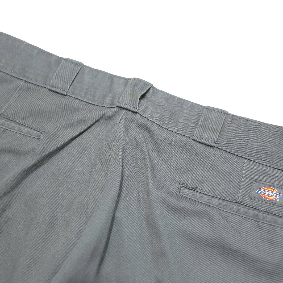 DICKIES Mens Classic Grey Polyester Blend Trousers W40 L31 Zip Closure Regular