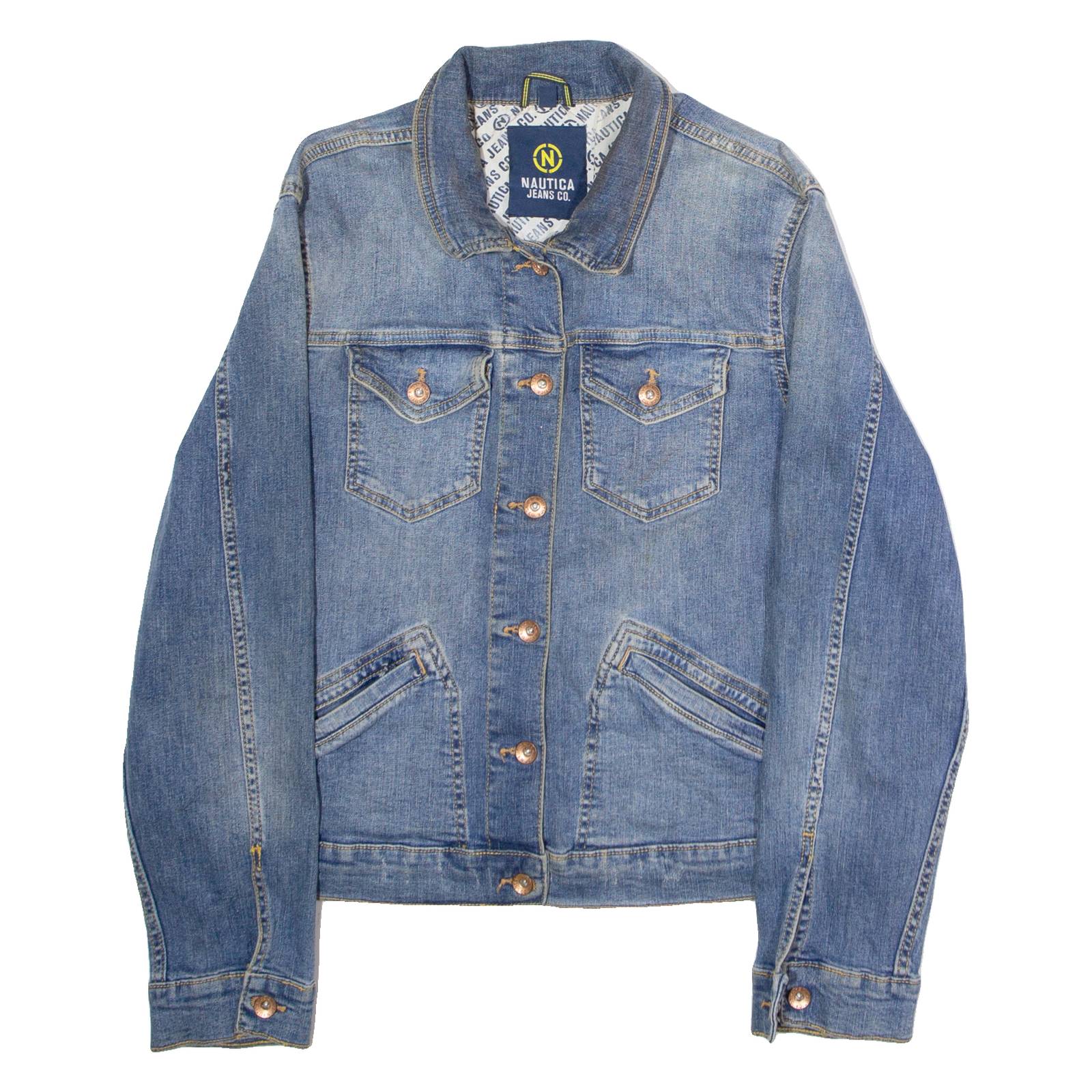 NAUTICA Womens Denim Jacket Blue XL