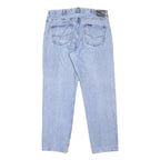 HARLEY DAVIDSON Mens Jeans Blue Loose Straight Denim Light W38 L32 Classic Zip