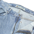 HARLEY DAVIDSON Mens Jeans Blue Loose Straight Denim Light W38 L32 Classic Zip