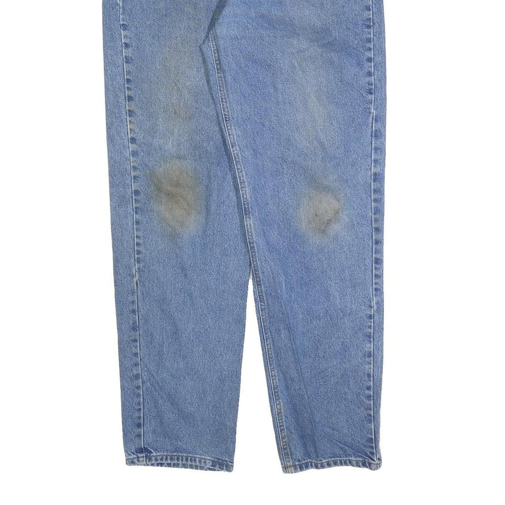 CARHARTT Mens Blue Regular Fit Straight Denim Light W38 L34 Classic Zip Cotton