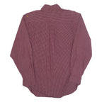 NAUTICA Mens Shirt Maroon Check Long Sleeve M