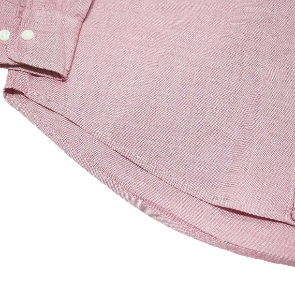 TOMMY HILFIGER Mens Pink Long Sleeve Shirt L Classic Button Cotton Blend