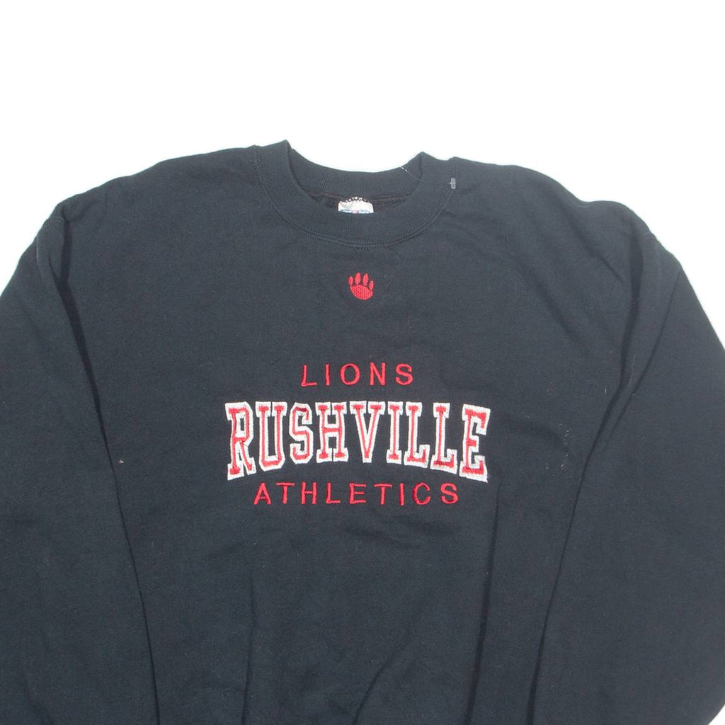JERZEES Lions Rushville Athletic Mens Sweatshirt Black USA L