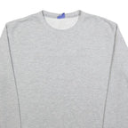 CHAMPION Mens Grey Crew Neck L Cotton Blend Pullover Sweatshirt Casual