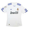 ADIDAS 2010-11 Real Madrid Home Mens White Blue Football Shirt S Short Sleeve