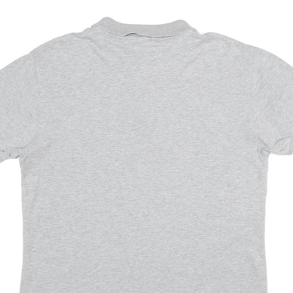 KANGOL Mens Grey Short Sleeve Plain Polo Shirt M British Casual Cotton