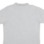 KANGOL Mens Grey Short Sleeve Plain Polo Shirt M British Casual Cotton