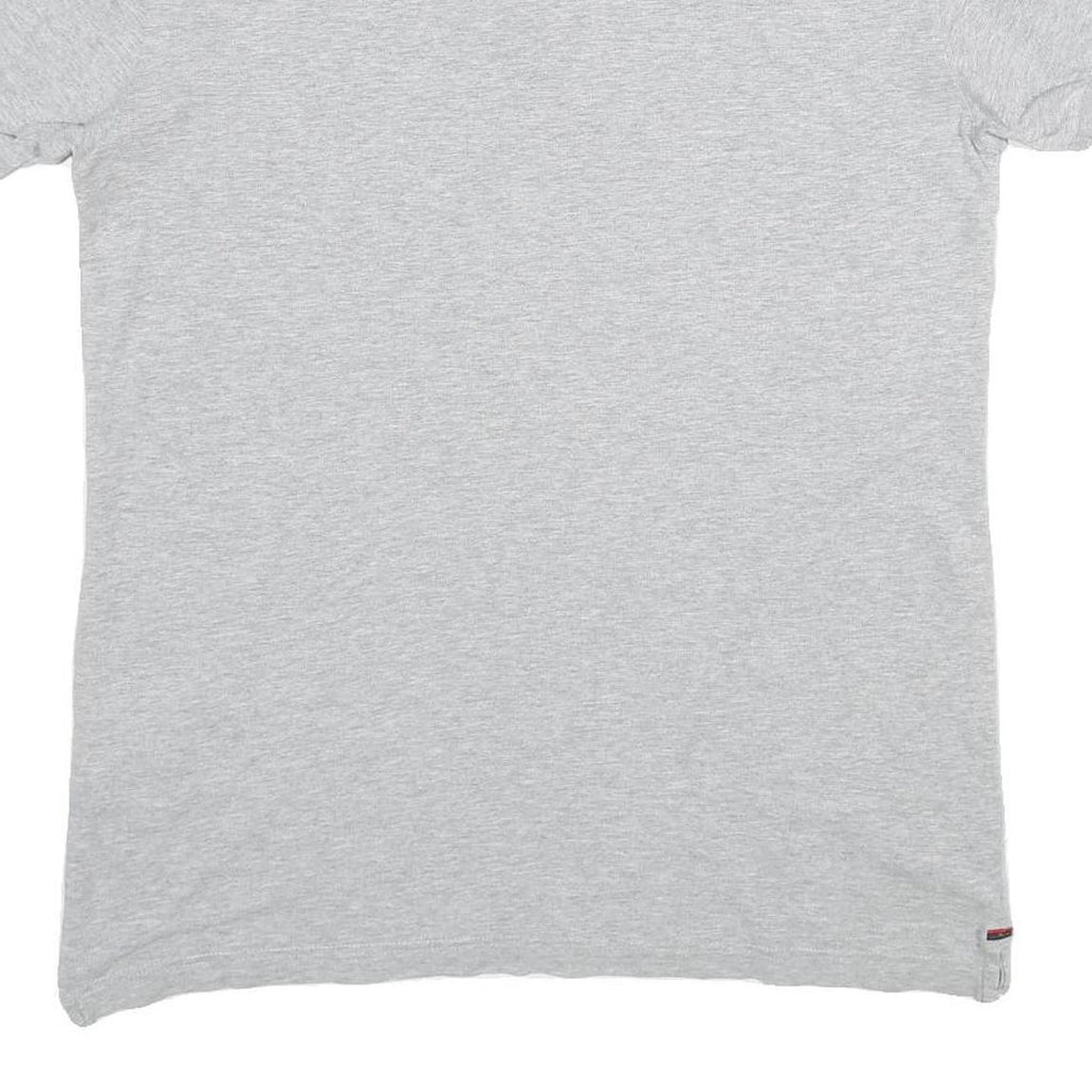 KANGOL Mens Grey Short Sleeve Plain Polo Shirt M British Casual Cotton