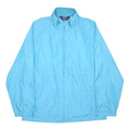 WOOLRICH Womens Blue Synthetic Jacket M Lightweight Zip Plain Outdoor Casual