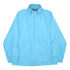 WOOLRICH Womens Blue Synthetic Jacket M Lightweight Zip Plain Outdoor Casual