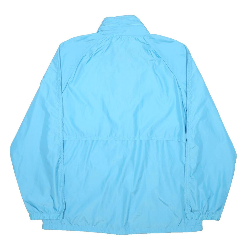 WOOLRICH Womens Blue Synthetic Jacket M Lightweight Zip Plain Outdoor Casual