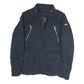 NAPAPIJRI Mens Navy Blue Jacket M Cotton Zip Military Casual Lightweight
