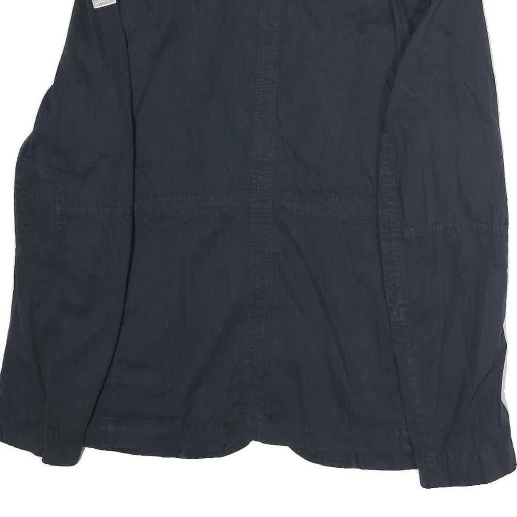 NAPAPIJRI Mens Navy Blue Jacket M Cotton Zip Military Casual Lightweight