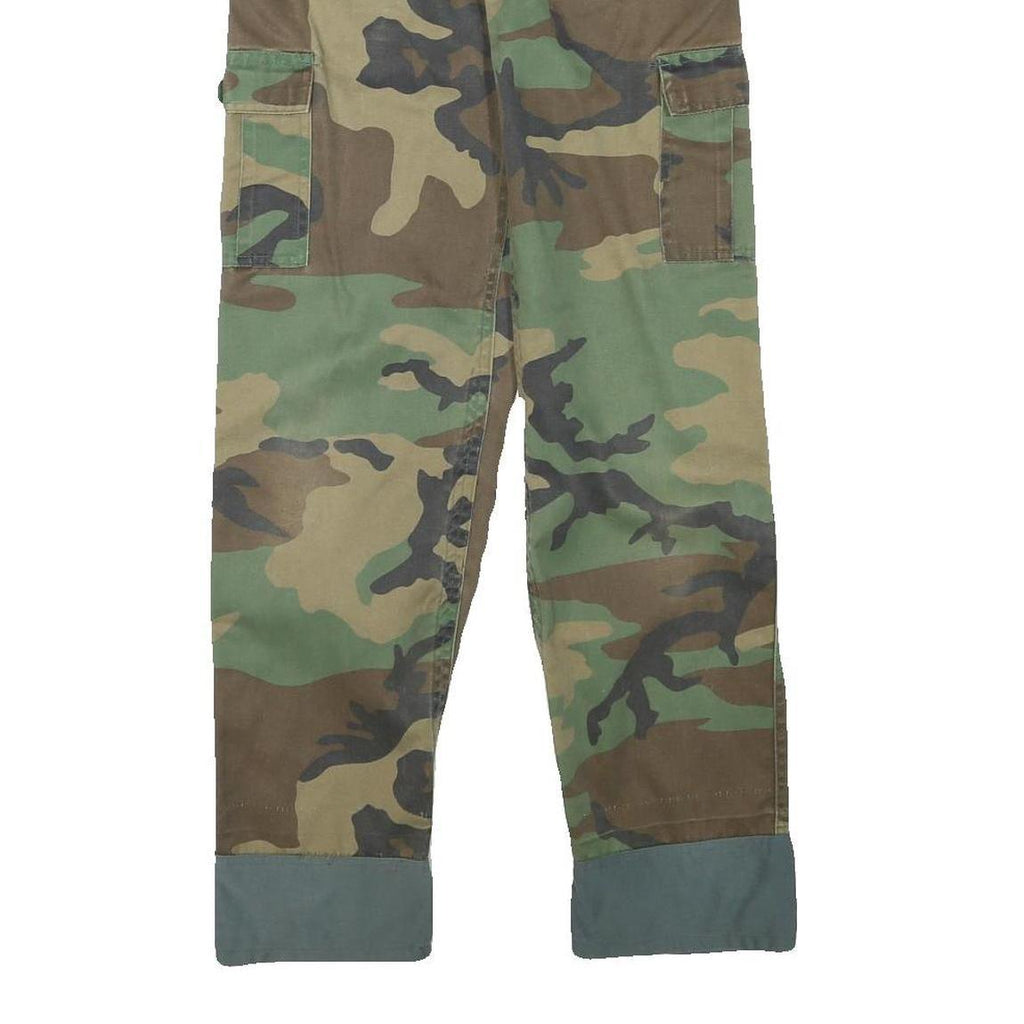 MFH Mens Cotton Blend Camouflage Regular Fit Straight Leg Trousers W24 L29