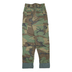 MFH Mens Cotton Blend Camouflage Regular Fit Straight Leg Trousers W24 L29