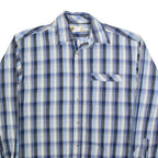 WRANGLER Mens Shirt Blue Check Long Sleeve M