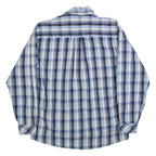 WRANGLER Mens Shirt Blue Check Long Sleeve M