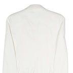 JOSEPH Womens White Classic Jacket S Polyester Blend Plain Button Closure