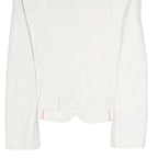 JOSEPH Womens White Classic Jacket S Polyester Blend Plain Button Closure