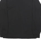 VANS Mens Black Long Sleeve Crew Neck T-Shirt S Cotton Blend Casual