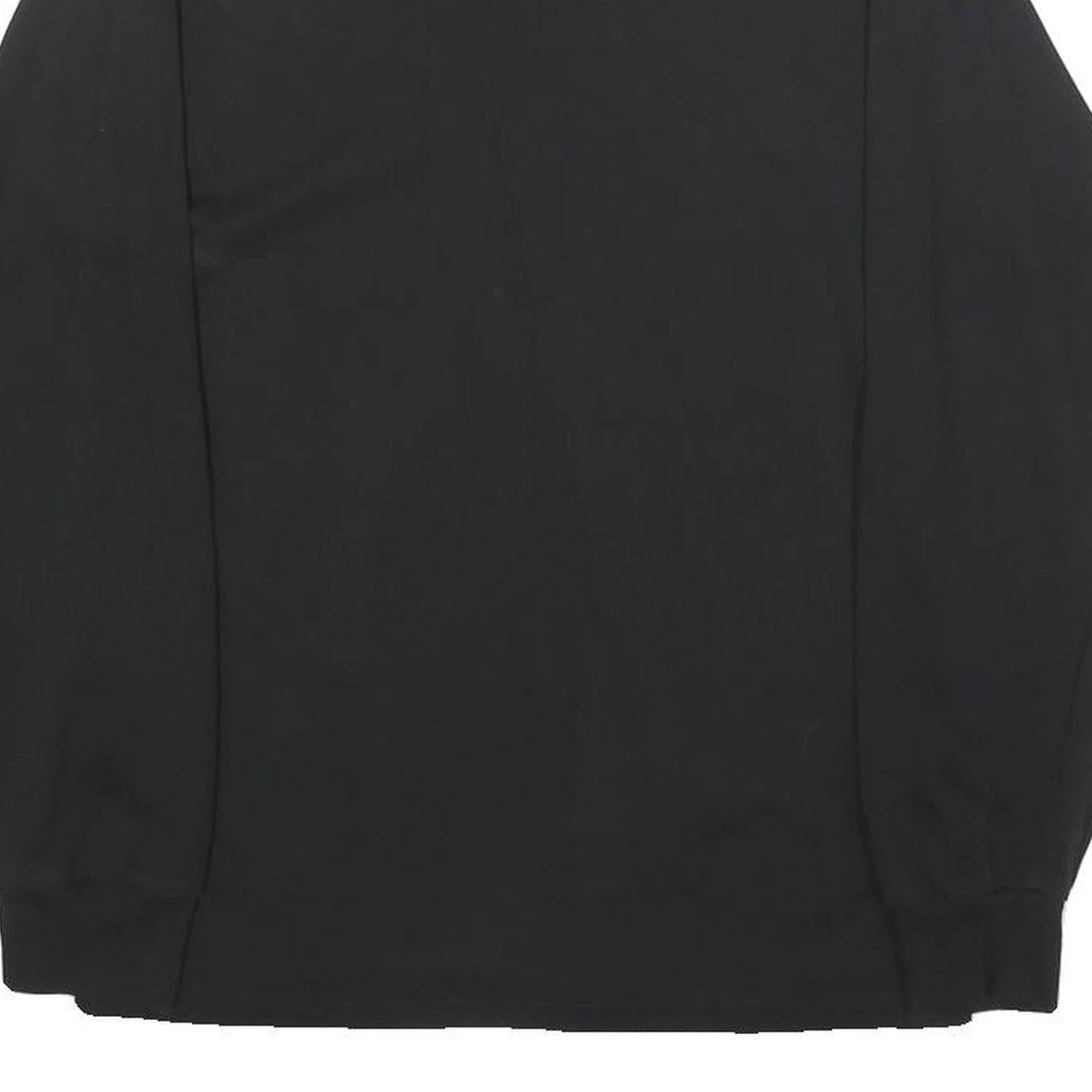 VANS Mens Black Long Sleeve Crew Neck T-Shirt S Cotton Blend Casual