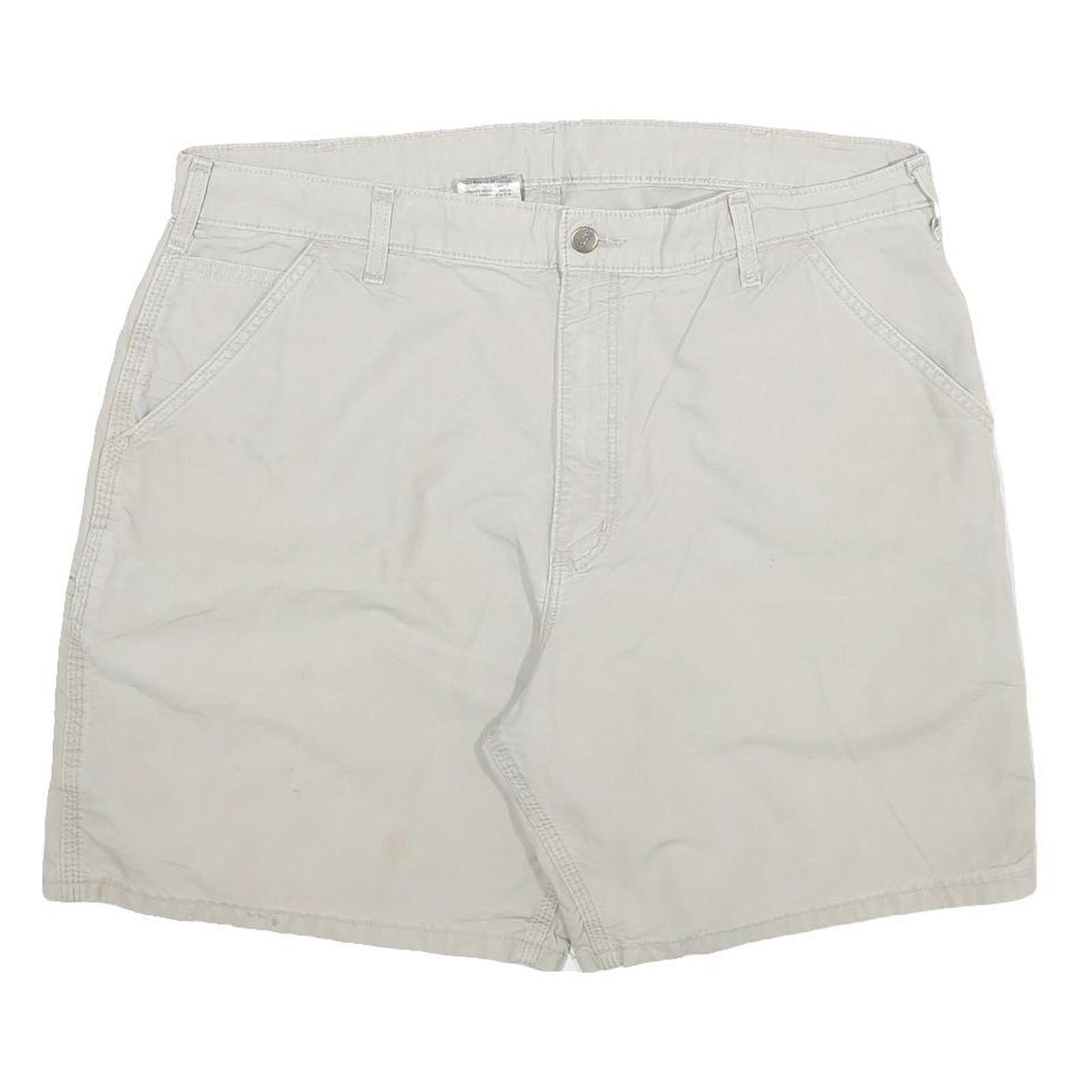 CARHARTT Womens Shorts Beige Casual Plain 3XL W38 Cotton Blend Utility