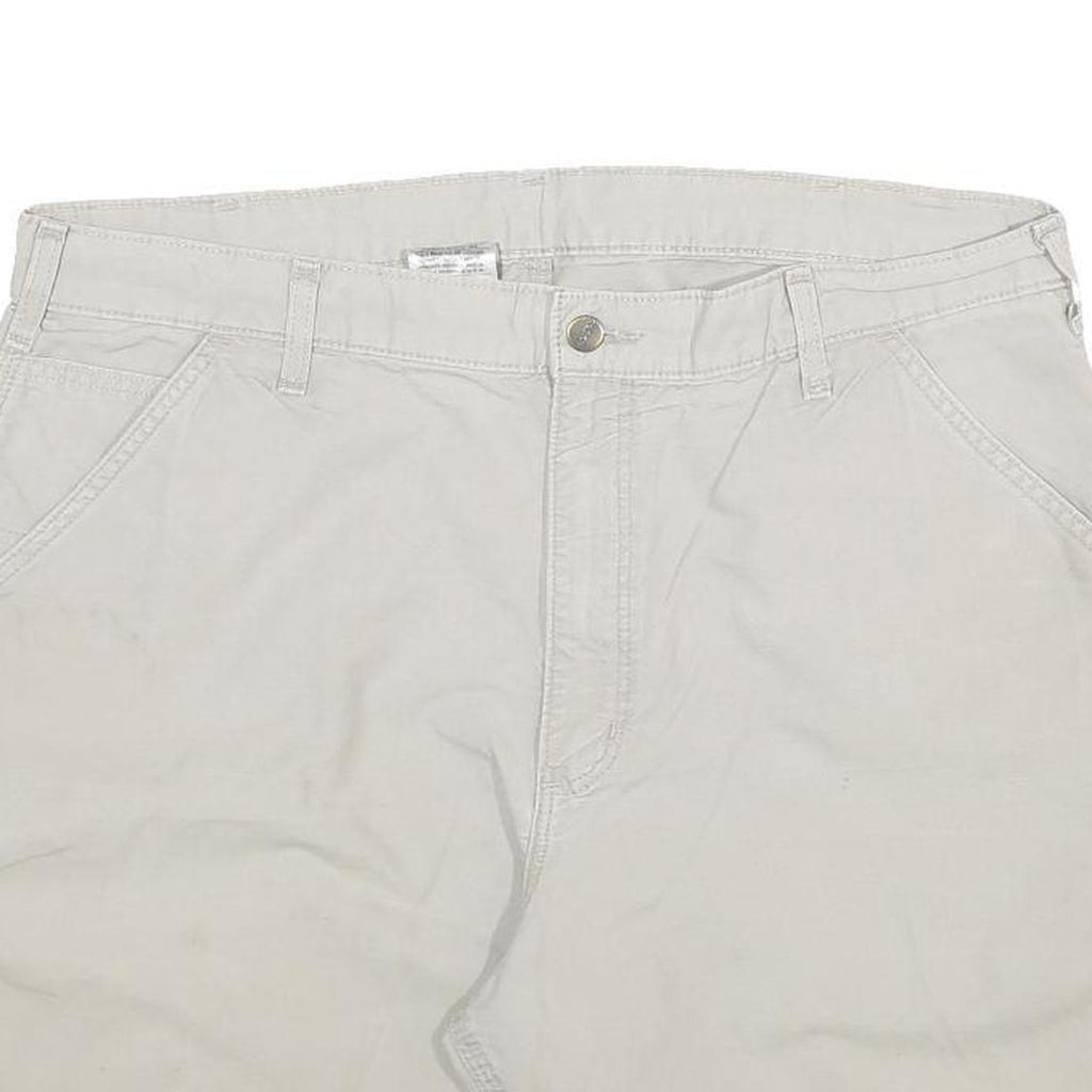 CARHARTT Womens Shorts Beige Casual Plain 3XL W38 Cotton Blend Utility