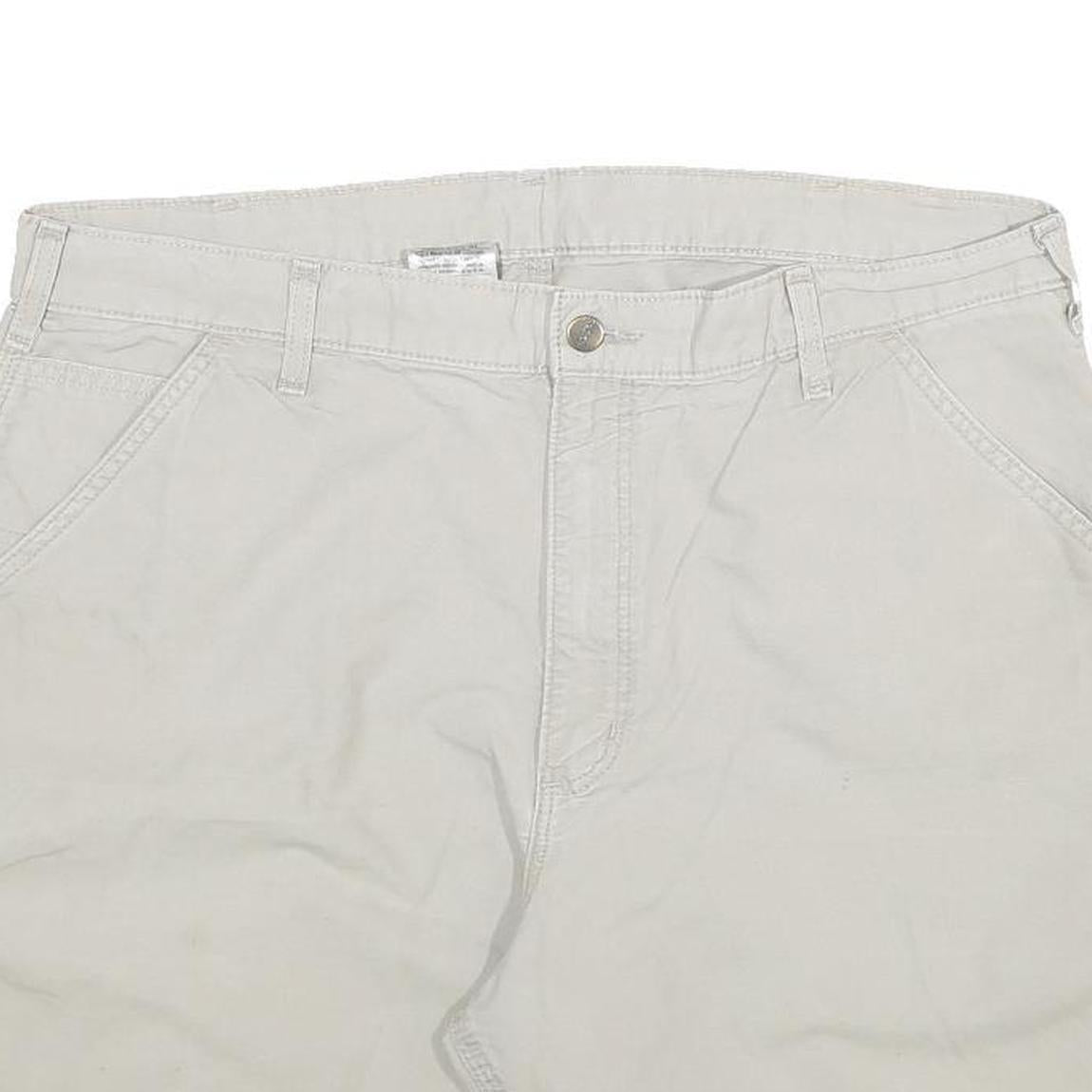 CARHARTT Womens Shorts Beige Casual Plain 3XL W38 Cotton Blend Utility
