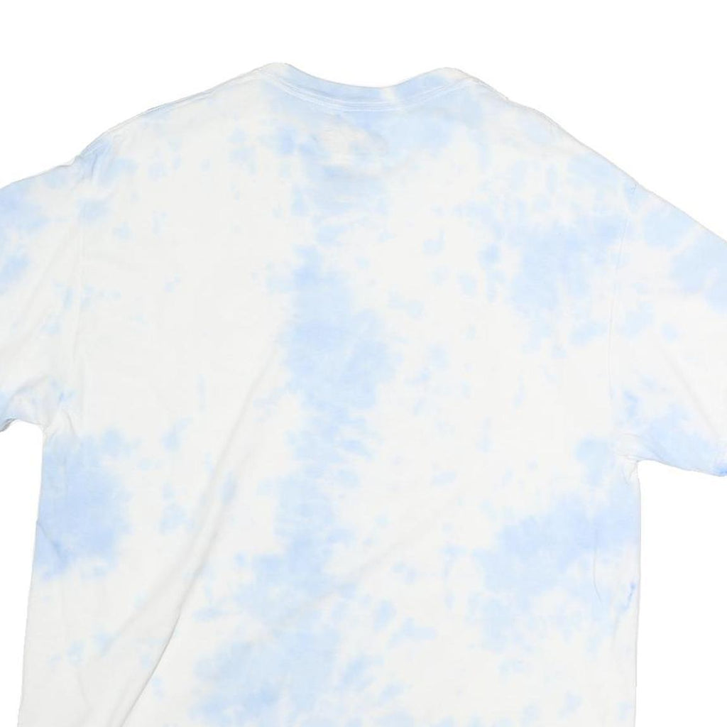 COCA COLA Mens White & Blue Graphic T-Shirt M Short Sleeve Crew Neck Logo Print