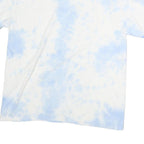 COCA COLA Mens White & Blue Graphic T-Shirt M Short Sleeve Crew Neck Logo Print