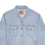LEVI'S Womens Blue Denim Button Jacket S Cotton Blend Classic Casual