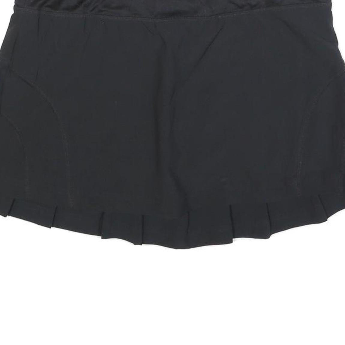 FILA Womens Black Tennis Mini Skort Polyester Blend Pleated Size L Sports