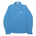 THE NORTH FACE Womens Blue Zip Jacket M Polyester Plain Lightweight Outdoor
