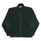 WEST-TEK Mens Green Polyester Zip Jacket XL Fleece Plain Casual Warm Outerwear