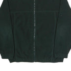 WEST-TEK Mens Green Polyester Zip Jacket XL Fleece Plain Casual Warm Outerwear