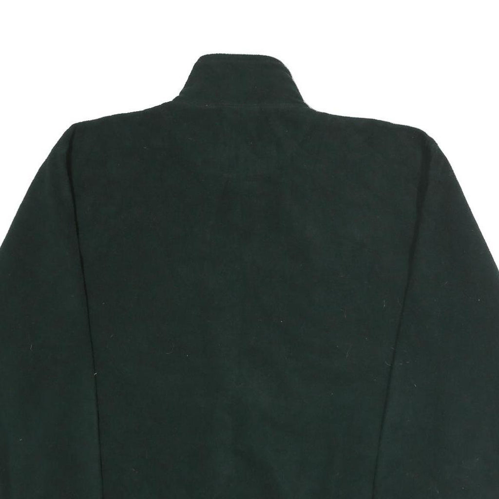 WEST-TEK Mens Green Polyester Zip Jacket XL Fleece Plain Casual Warm Outerwear