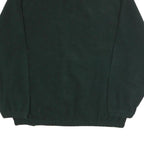WEST-TEK Mens Green Polyester Zip Jacket XL Fleece Plain Casual Warm Outerwear