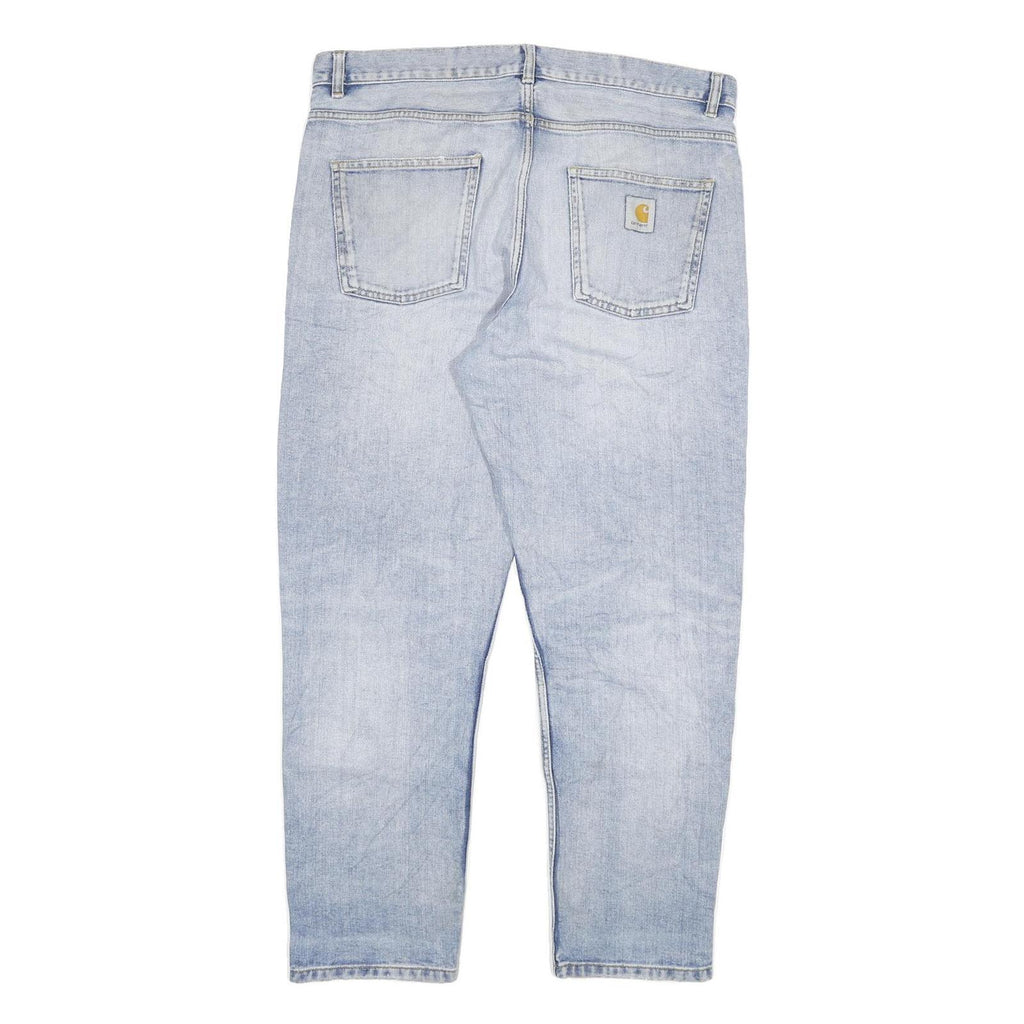 CARHARTT Womens Regular Fit Denim Jeans Light Blue Cotton Blend W34 L29 Classic