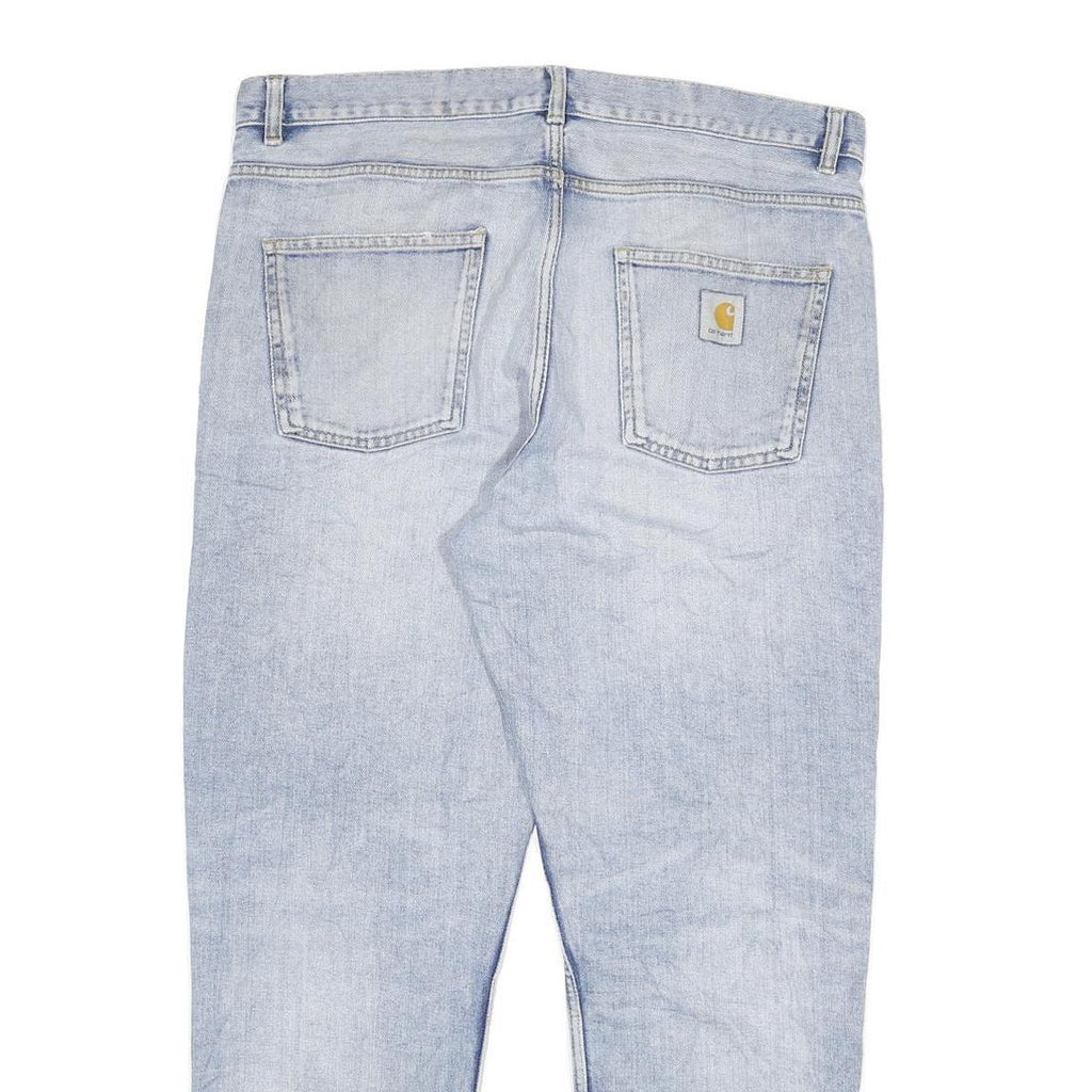 CARHARTT Womens Regular Fit Denim Jeans Light Blue Cotton Blend W34 L29 Classic