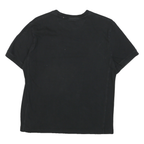 CHAMPION Mens Black Graphic T-Shirt M Short Sleeve Crew Neck Cotton Blend