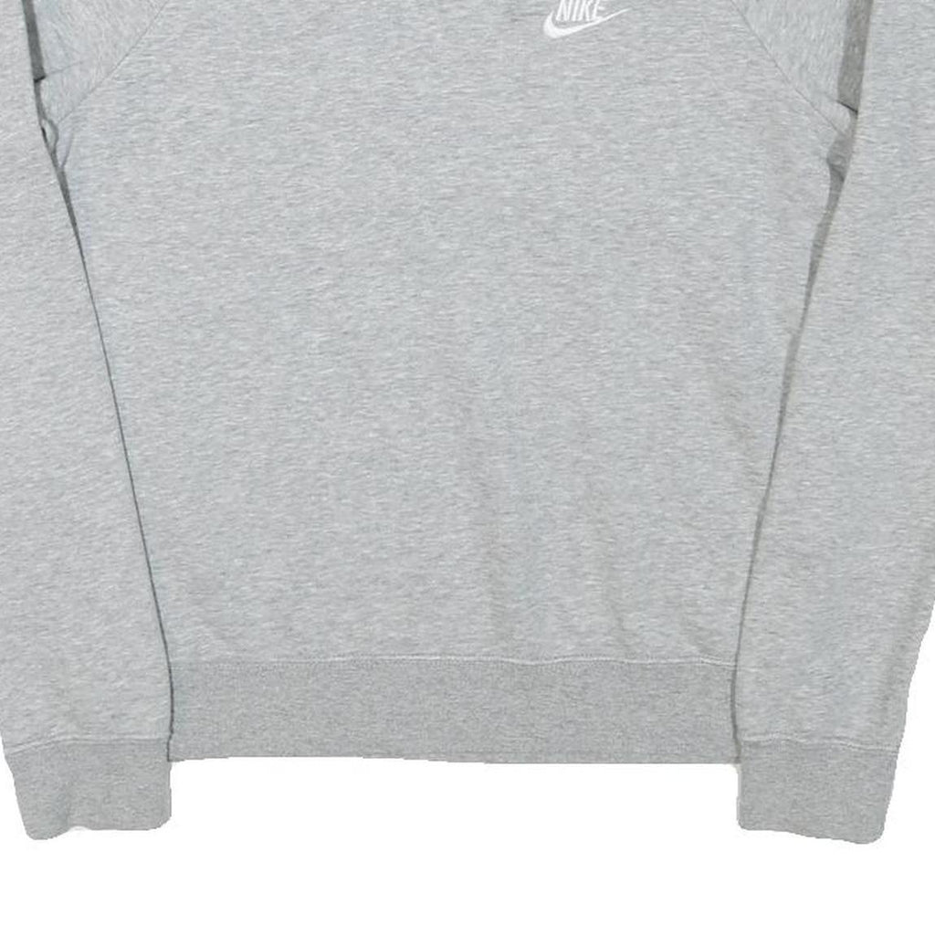NIKE Mens Grey Crew Neck S Sweatshirt Cotton Blend Sportswear Casual Pullover
