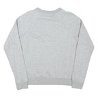 NIKE Mens Grey Crew Neck S Sweatshirt Cotton Blend Sportswear Casual Pullover