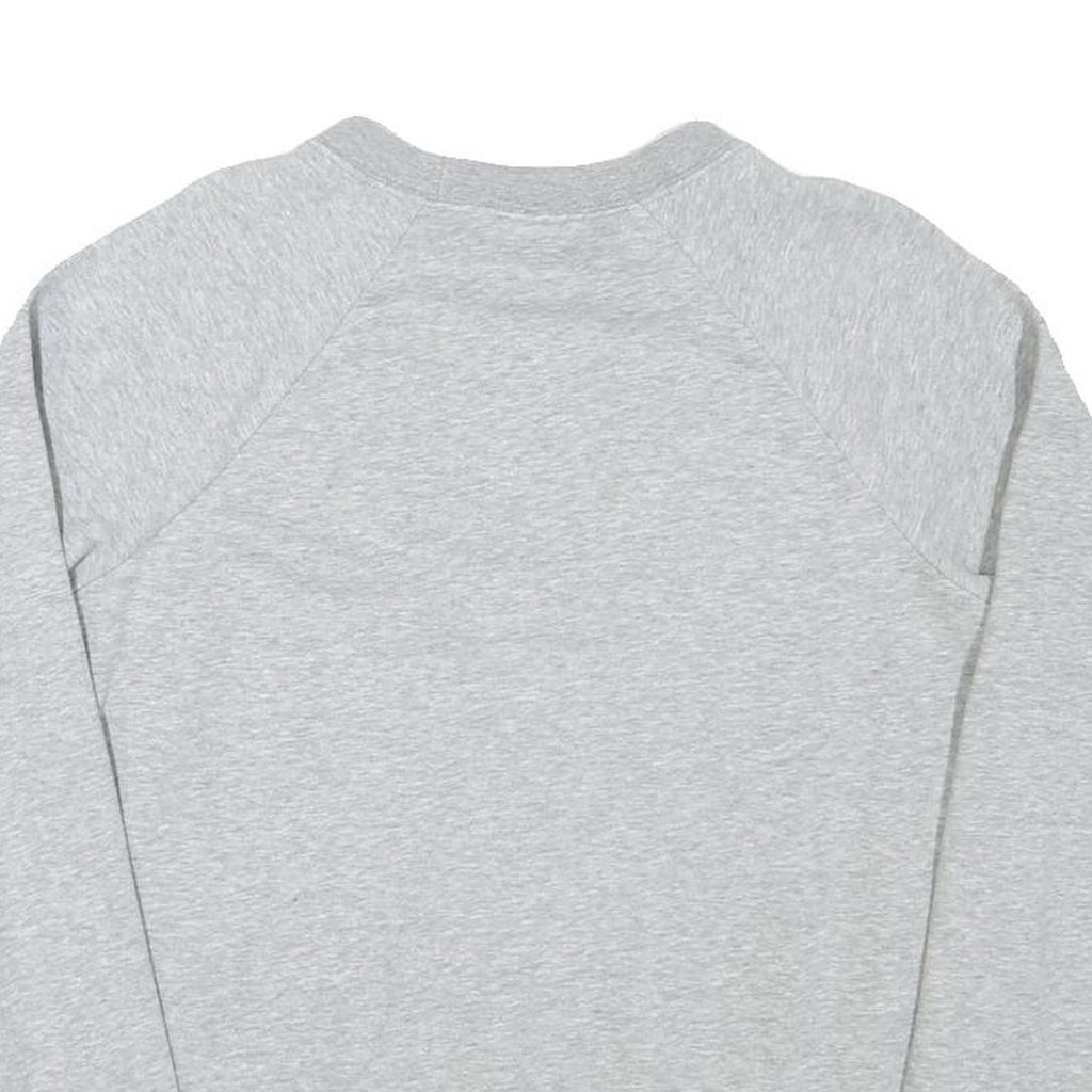 NIKE Mens Grey Crew Neck S Sweatshirt Cotton Blend Sportswear Casual Pullover