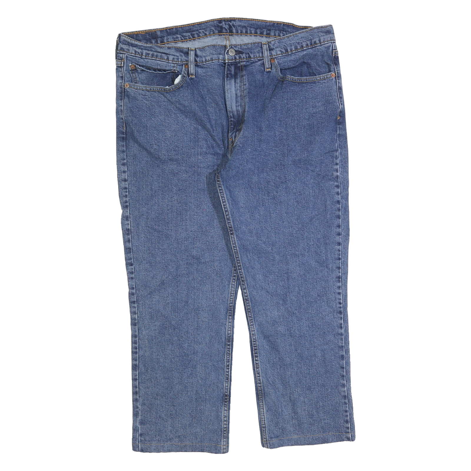 LEVI'S 514 Classic Mens Jeans Blue Classic Straight Denim Medium W38 L25 Zip