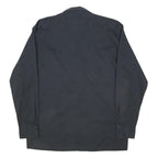 DICKIES Mens Black Work Shirt Cotton Blend M Button Collar Long Sleeve